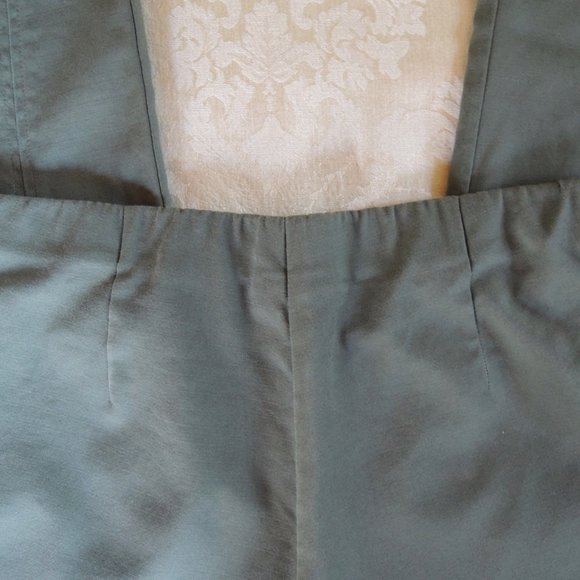 J. Jill Coriander Green Essential Cotton Stretch Ankle Pants 10P - Picture 4 of 8